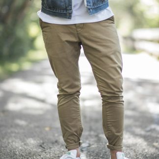 Scqy3Z Men's Straight Fit Chino Pants — Cotton Twill